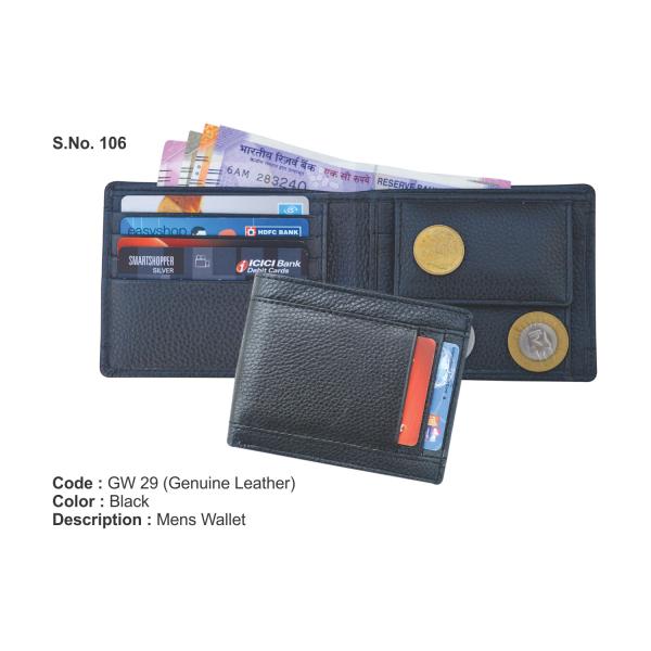 Genuine Leather Men's Wallet (GW29)