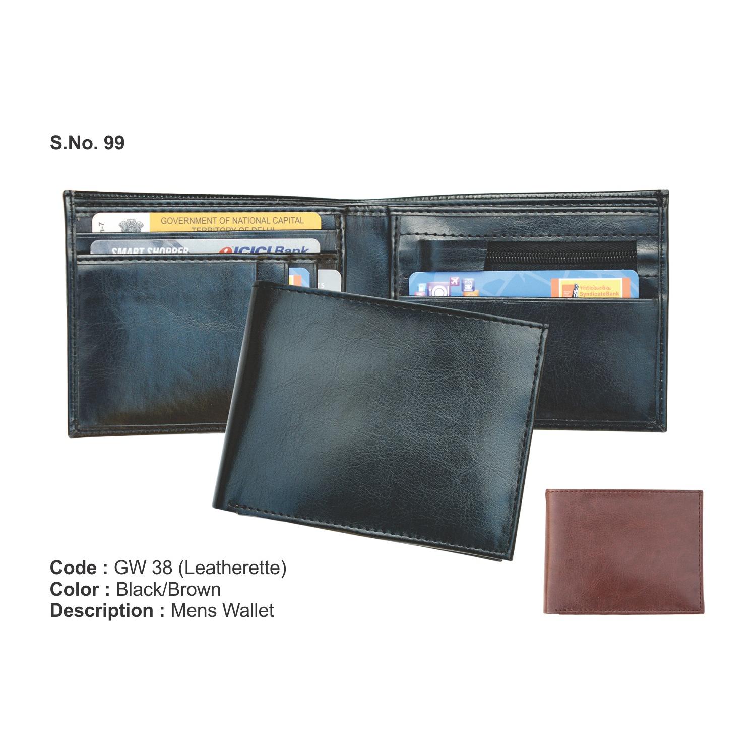 Leatherette Men's Wallet (GW38) - PYG Corp