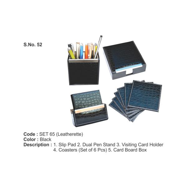 Leather Desktop Gift Set SET65
