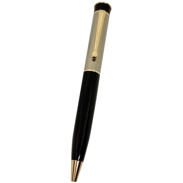 Metal Ace Half Black Satin Nickle Ball Pen (PN40091)