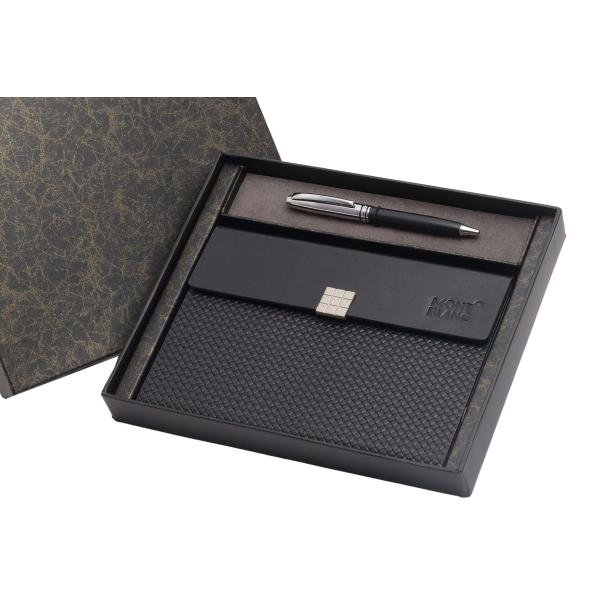 Gift Set of Notebook and Pen (Mont Blanc)