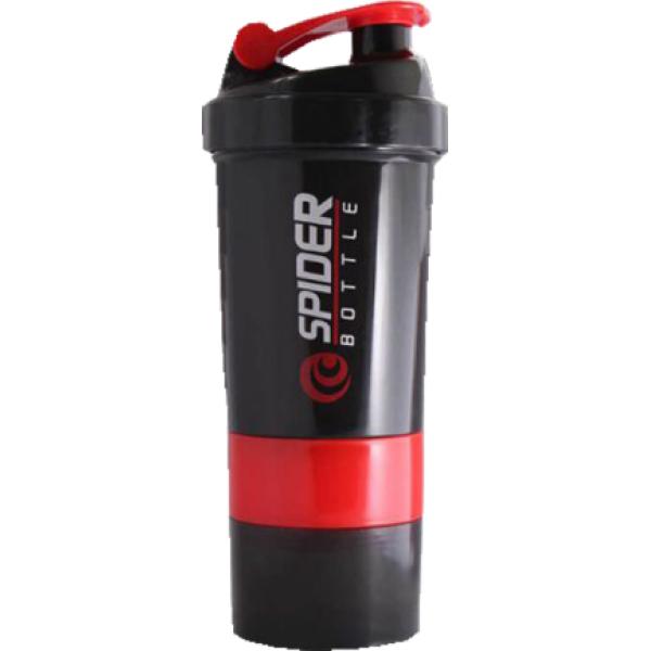 Plastic Spider Gym Shaker with 2 compartments, 500ml (Sippon-5006)