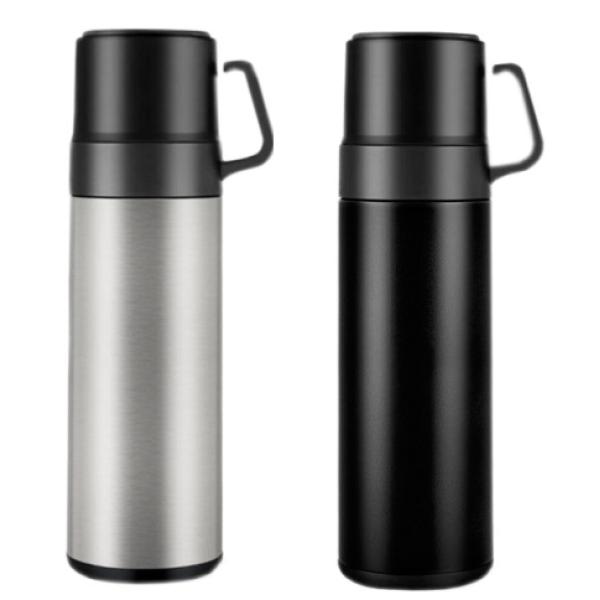 Stainless Steel Double Wall Vacuum Flask with Cup Lid, 550ml (Sippon-58)