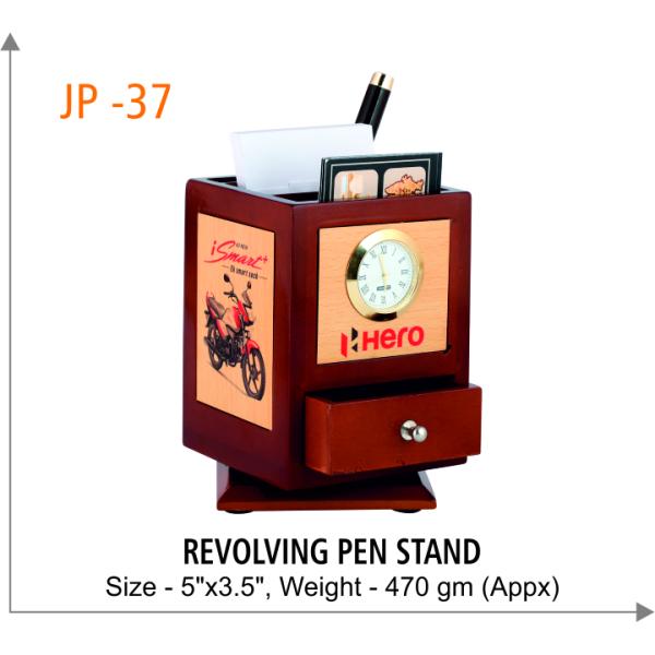 Revolving Pen Stand with Watch (JP-37)